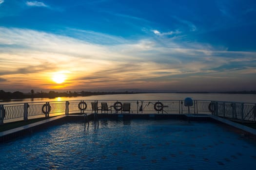 River Nile in Egypt. Luxor, Africa.