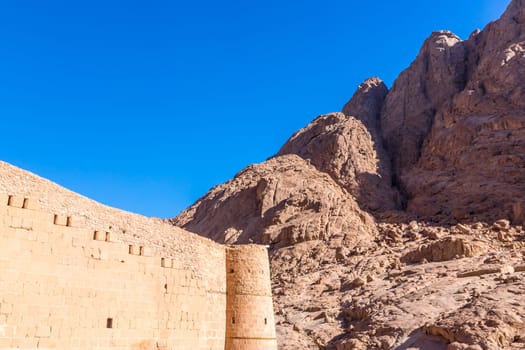 Mount Sinai, Mount Moses in Egypt. Africa.
