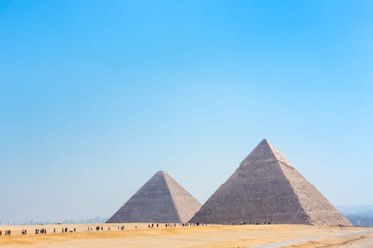 The pyramids at Giza in Egypt