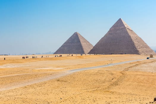 The pyramids at Giza in Egypt