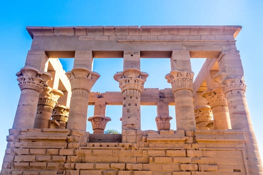 Philae temple in aswan on the Nile in Egypt, Africa