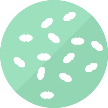 Enterococcus faecalis bad gutbacteria vector icon