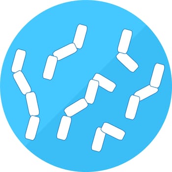 Bifidobacteria good microflora of intestine vector icon