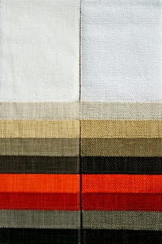Decorative and fashion textile linen chart .