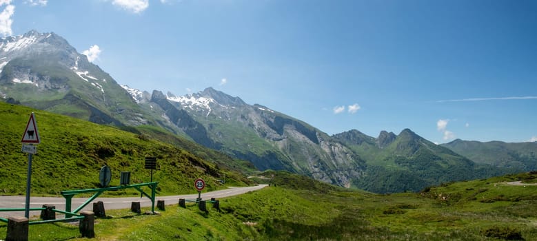 view of Col Aubisque in the French Pyrenees