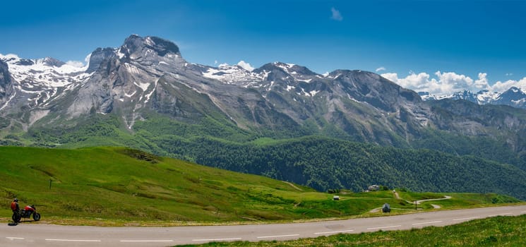 view of Col Aubisque in the French Pyrenees