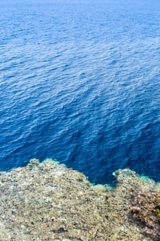 The blue hole in Dahab, Egypt. Africa.