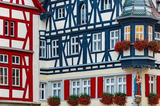 Rothenburg Ob Der Tauber city in Bavaria, Germany. Architecture of old german town.