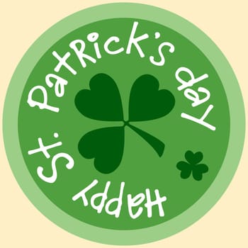 Day Patricks beer Mat coin icon symbol sticker green