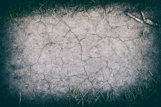 the surface of the crack