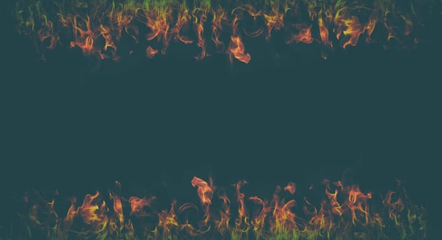 abstract fire flame on vintage black background