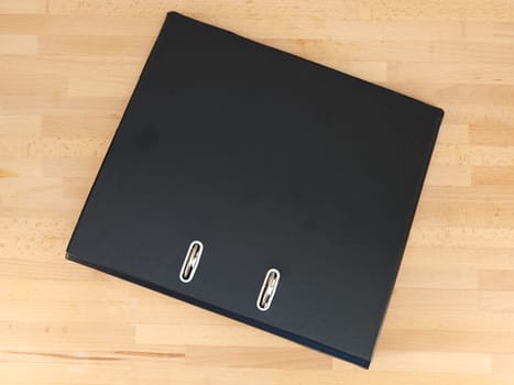 A close up shot of an A4 ring binder