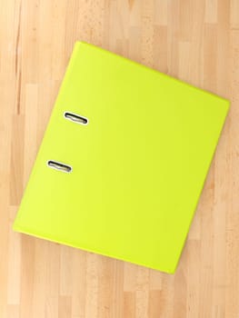 A close up shot of an A4 ring binder