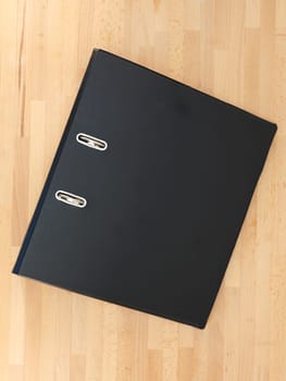 A close up shot of an A4 ring binder
