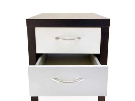 A close up shot of a set of office drawers
