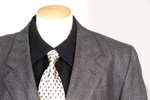 Men's clothing store formal wear display