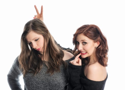 Girl makes fun of girlfriend