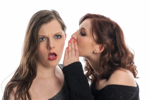 Girl tells girlfriend a secret