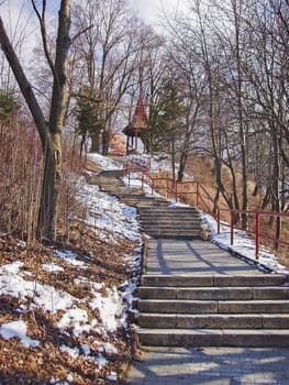 City Park with steps and lookout