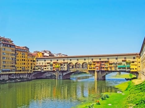 River Arno and Ponte Vecchio in Florence, Italy
