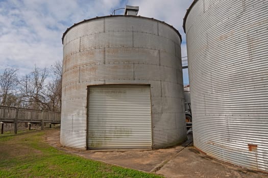 Farm Silo Converted to a Garage near Bay City Texas