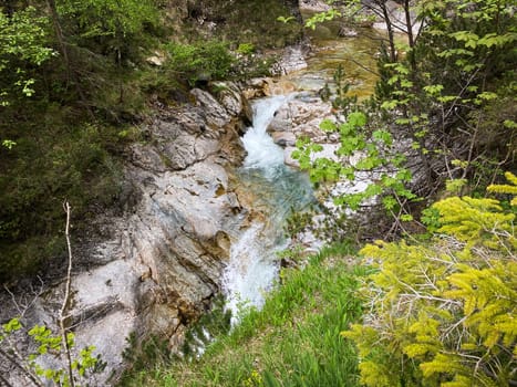 Ötschergraben in lower Austria is a ravine with clear water