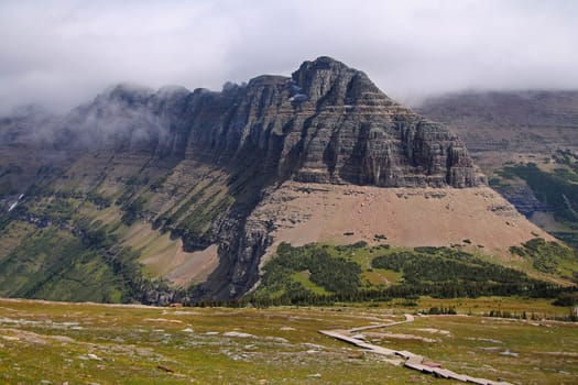 View from Logan Pass in Glacier National Park