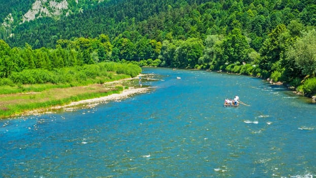 Rafting on river Dunajec, Slovakia