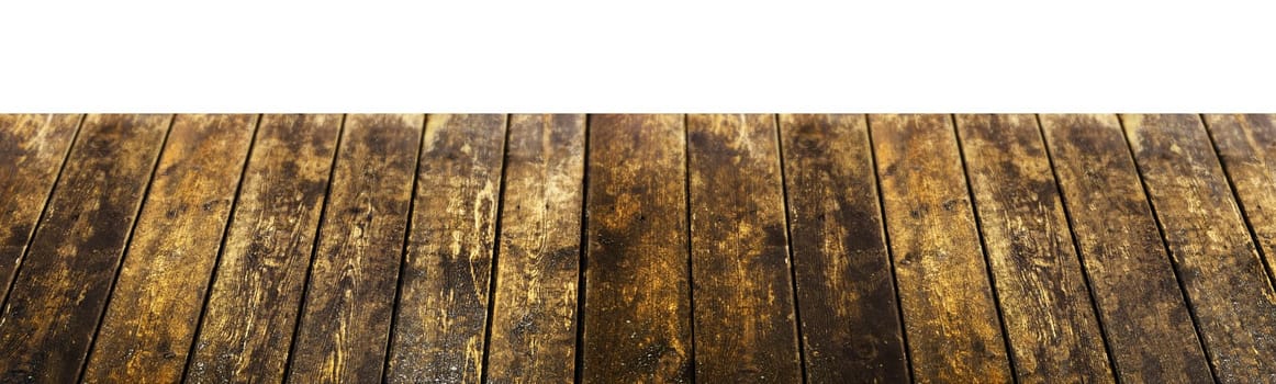 Grange wooden parallel planks in perspective