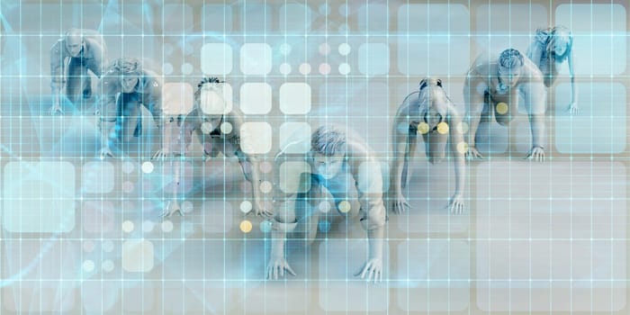 Workforce Development and Management Solutions with Business People