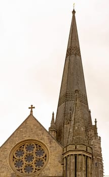 Chichester Cathedral, formally known as the Cathedral Church of the Holy Trinity in Chichester, West Sussex, United Kingdom on 14 July 2019