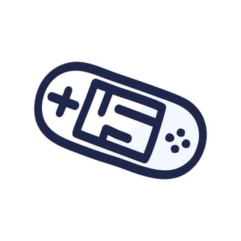 Joystick for video game. Controller buttons hand-drawn in doodle-style vector icon. Vector illustration