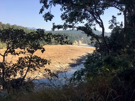 Ramganga River in Jim Corbett National Park, India