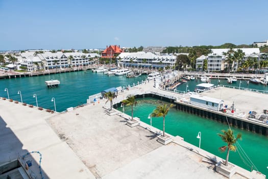 A view of Key West from a cruise ship