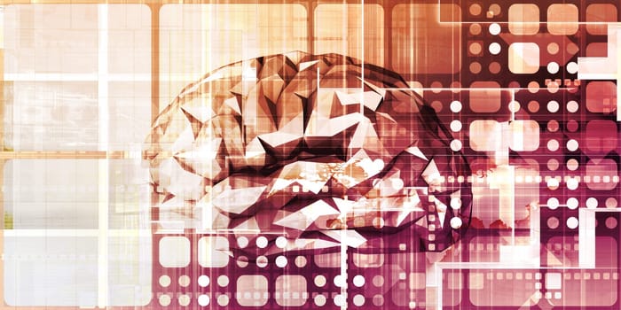 Memory Training Brain Train Exercise Concept Art