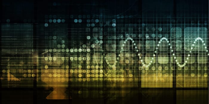 Technology Network as a Futuristic Abstract Background Concept