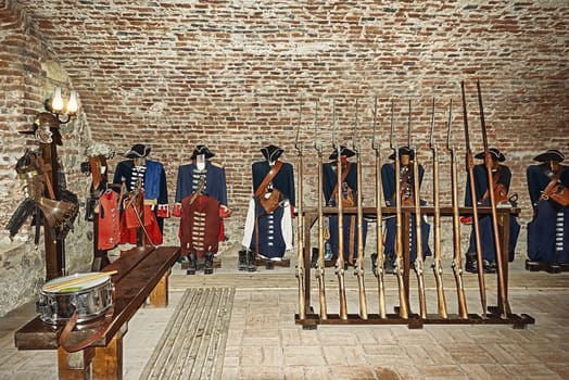Gunroom in the Old medieval Fort