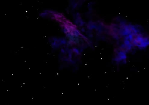 Star field and distant cold space nebula. "Elements of this image furnished by NASA""."