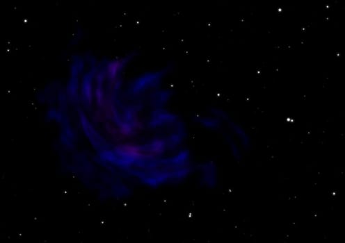 Distant flickering star array and cold cosmic nebula. "Elements of this image furnished by NASA""."