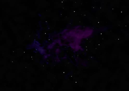 Distant flickering star array and cold cosmic nebula. "Elements of this image furnished by NASA""."