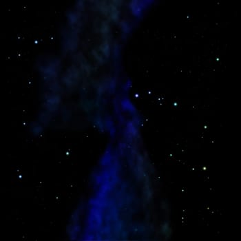 Star field and distant cold space nebula. "Elements of this image furnished by NASA""."