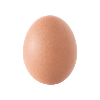 Big chicken egg isolated on white background