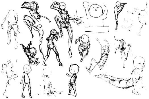 Tutorial of drawing a female body. Drawing the human body, step by step lessons.