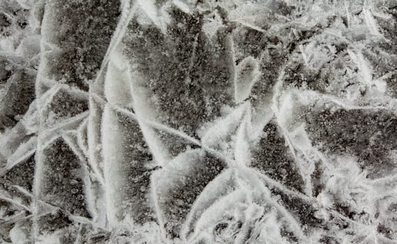 Background texture of bubbles in ice sheet
