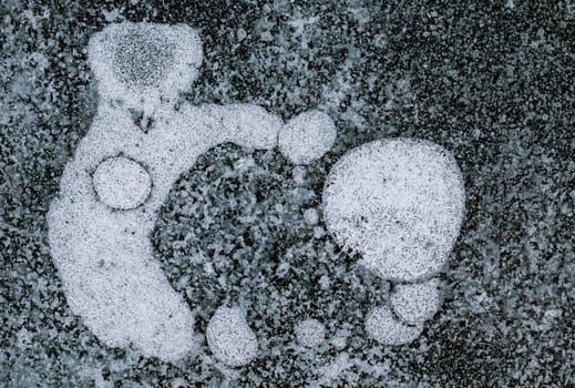 Background texture of bubbles in ice sheet
