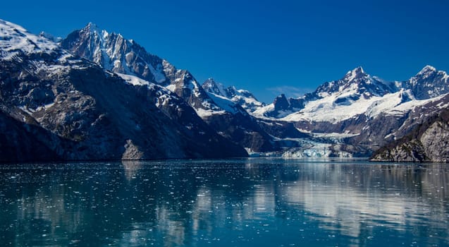 Approaching Glacier Bay in Alaska