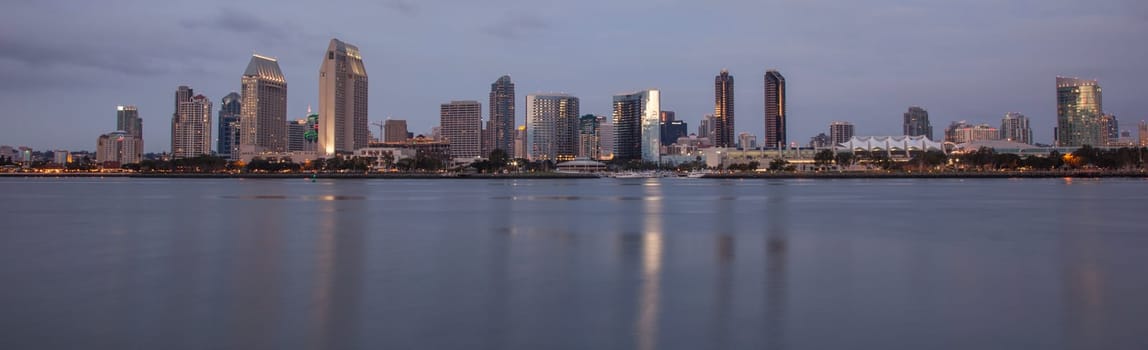 Evening Falls on San Diego as viewed from Coronado Ferry Crossing