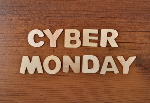 Term from wooden letters on old wooden board