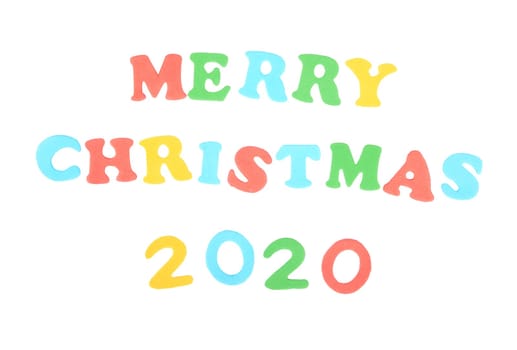 Term from colorful letters on white background