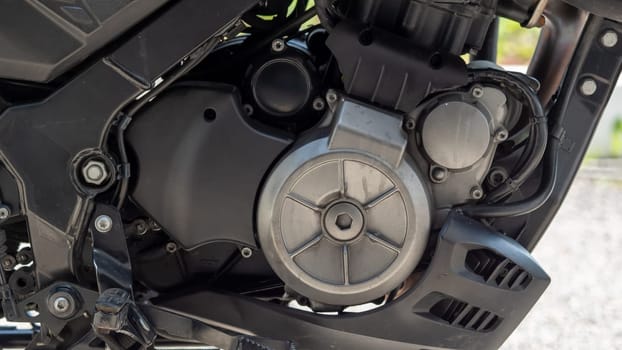 a motorcycle engine,detail of motorcycle engine.